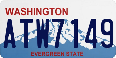 WA license plate ATW7149