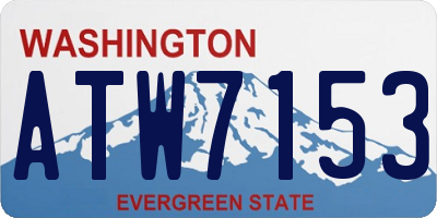 WA license plate ATW7153