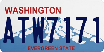 WA license plate ATW7171