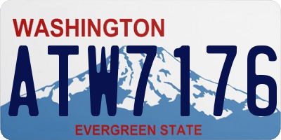 WA license plate ATW7176