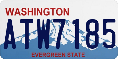 WA license plate ATW7185