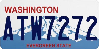 WA license plate ATW7272