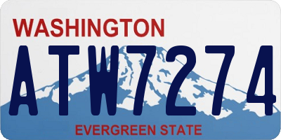 WA license plate ATW7274