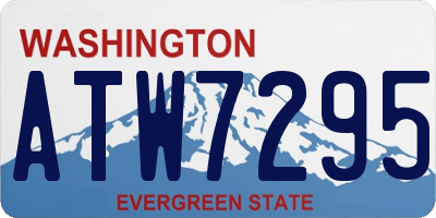 WA license plate ATW7295