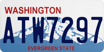 WA license plate ATW7297