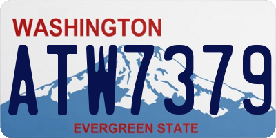 WA license plate ATW7379