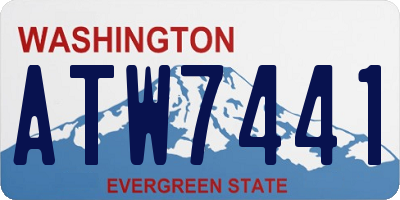 WA license plate ATW7441