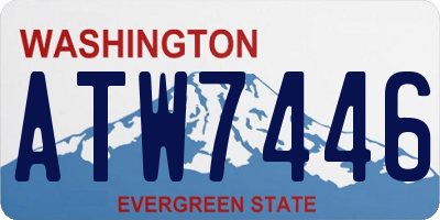 WA license plate ATW7446