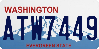 WA license plate ATW7449