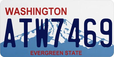WA license plate ATW7469