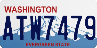WA license plate ATW7479