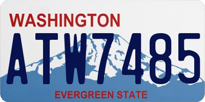 WA license plate ATW7485