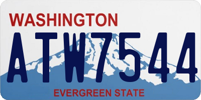 WA license plate ATW7544