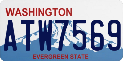 WA license plate ATW7569