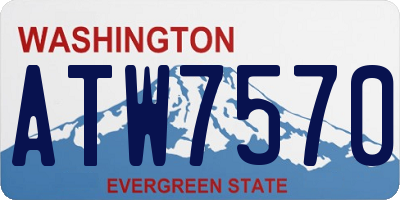 WA license plate ATW7570