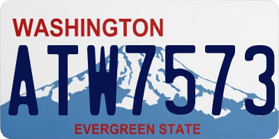 WA license plate ATW7573