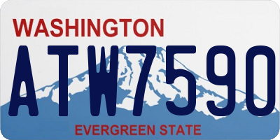 WA license plate ATW7590