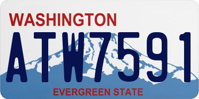 WA license plate ATW7591
