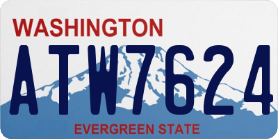 WA license plate ATW7624