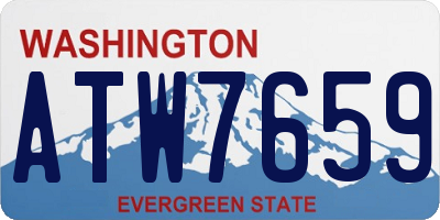 WA license plate ATW7659