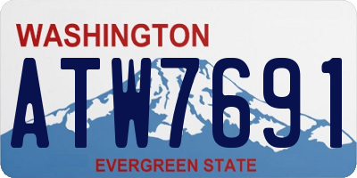 WA license plate ATW7691