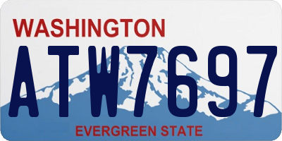 WA license plate ATW7697
