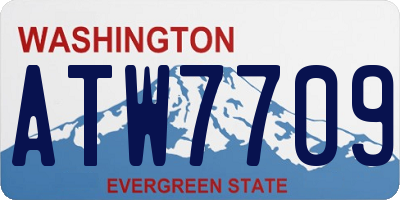 WA license plate ATW7709