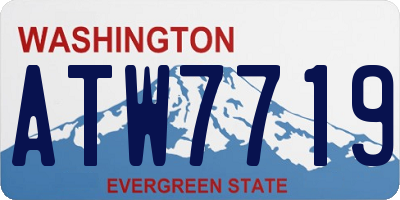 WA license plate ATW7719