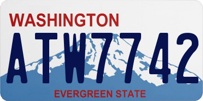 WA license plate ATW7742