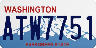 WA license plate ATW7751