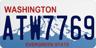 WA license plate ATW7769
