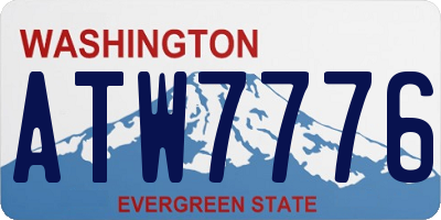 WA license plate ATW7776