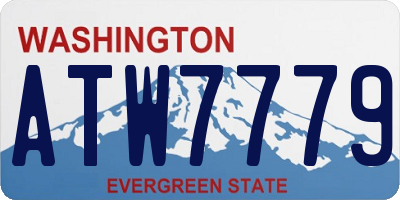 WA license plate ATW7779