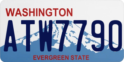 WA license plate ATW7790