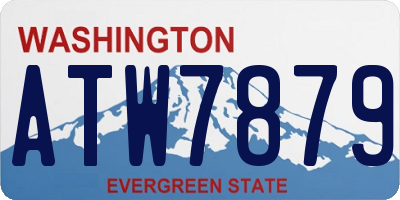 WA license plate ATW7879
