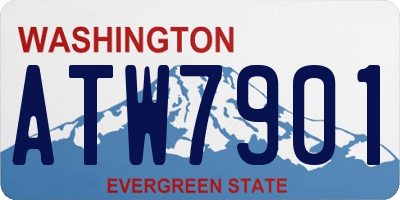 WA license plate ATW7901