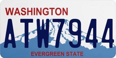 WA license plate ATW7944