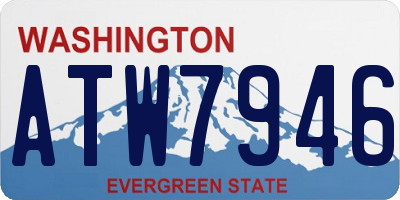 WA license plate ATW7946