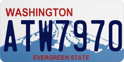 WA license plate ATW7970