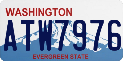 WA license plate ATW7976