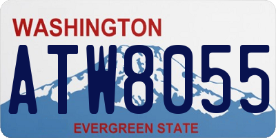 WA license plate ATW8055