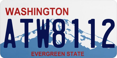 WA license plate ATW8112