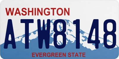 WA license plate ATW8148