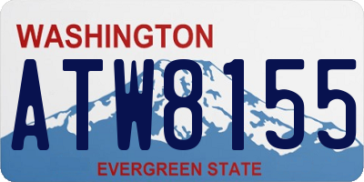 WA license plate ATW8155