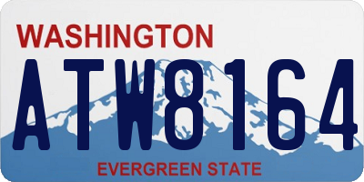 WA license plate ATW8164