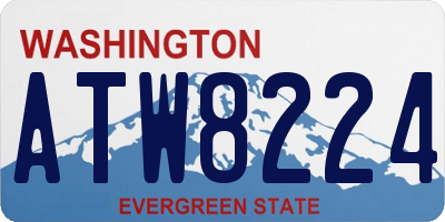 WA license plate ATW8224