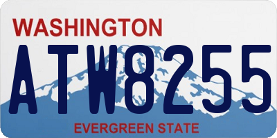 WA license plate ATW8255