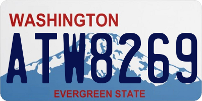 WA license plate ATW8269