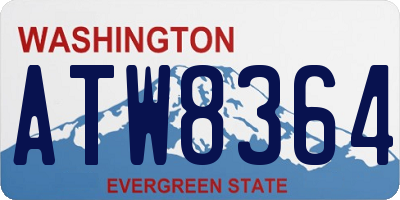 WA license plate ATW8364