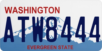 WA license plate ATW8444